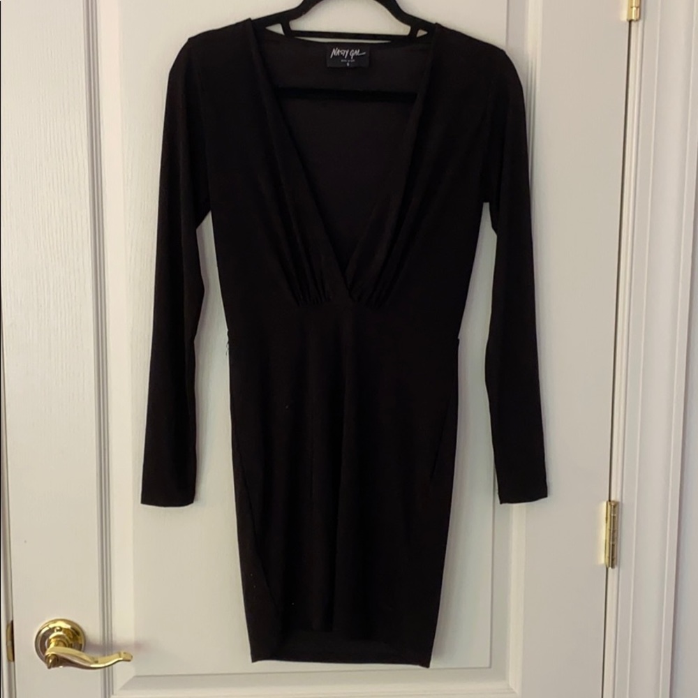 Nasty Gal Plunging Vneck Mini Dress
